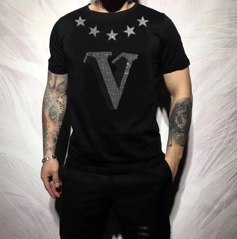 

Designer Rhinestone T-shirt 2023 Mens Clothing Outerwear men's gifts