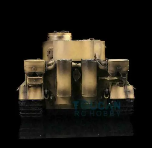 Adult Toys HENG LONG 1/16 Yellow 7.0 Plastic Tiger I RC Tank 3818 360 Turret Barrel Recoil Remote Control Car TH17262-SMT4 4