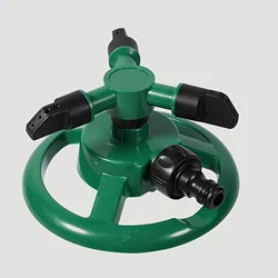 360° Rotating Large - Area Lawn Sprinkler with Triple - Arm Design (Green)
