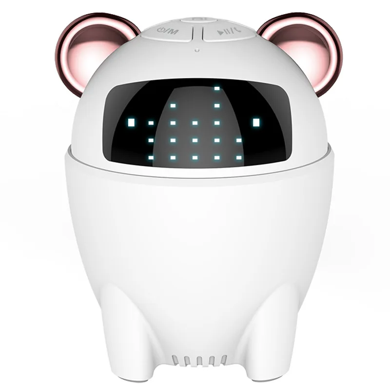 AI Smart Bluetooth Speaker Artificial Voice Control Creative Mini Clock Alarm BT Wireless Built-in Assistant | Электроника