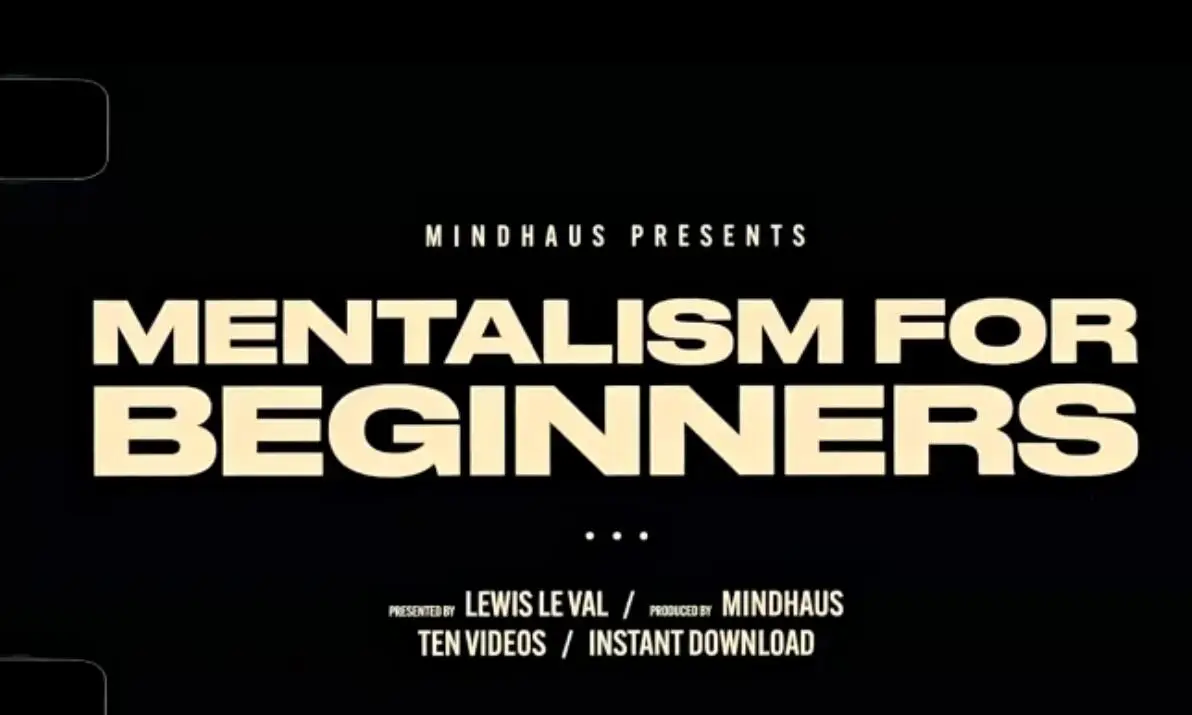 

2023 Mentalism for Beginners by Lewis Le Val - Magic Tricks