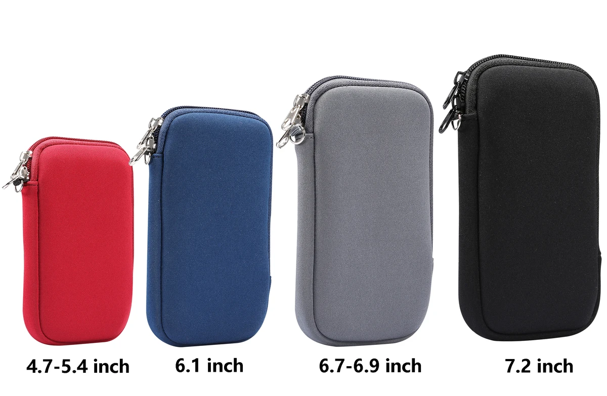 Universal 7.2 Neoprene Storage Phone Bag Case Holder For Samsung Galaxy Note 20 10 S20 S10 A10 A20 A30 A40 A50 A70 J6 Plus Pouch — view 6