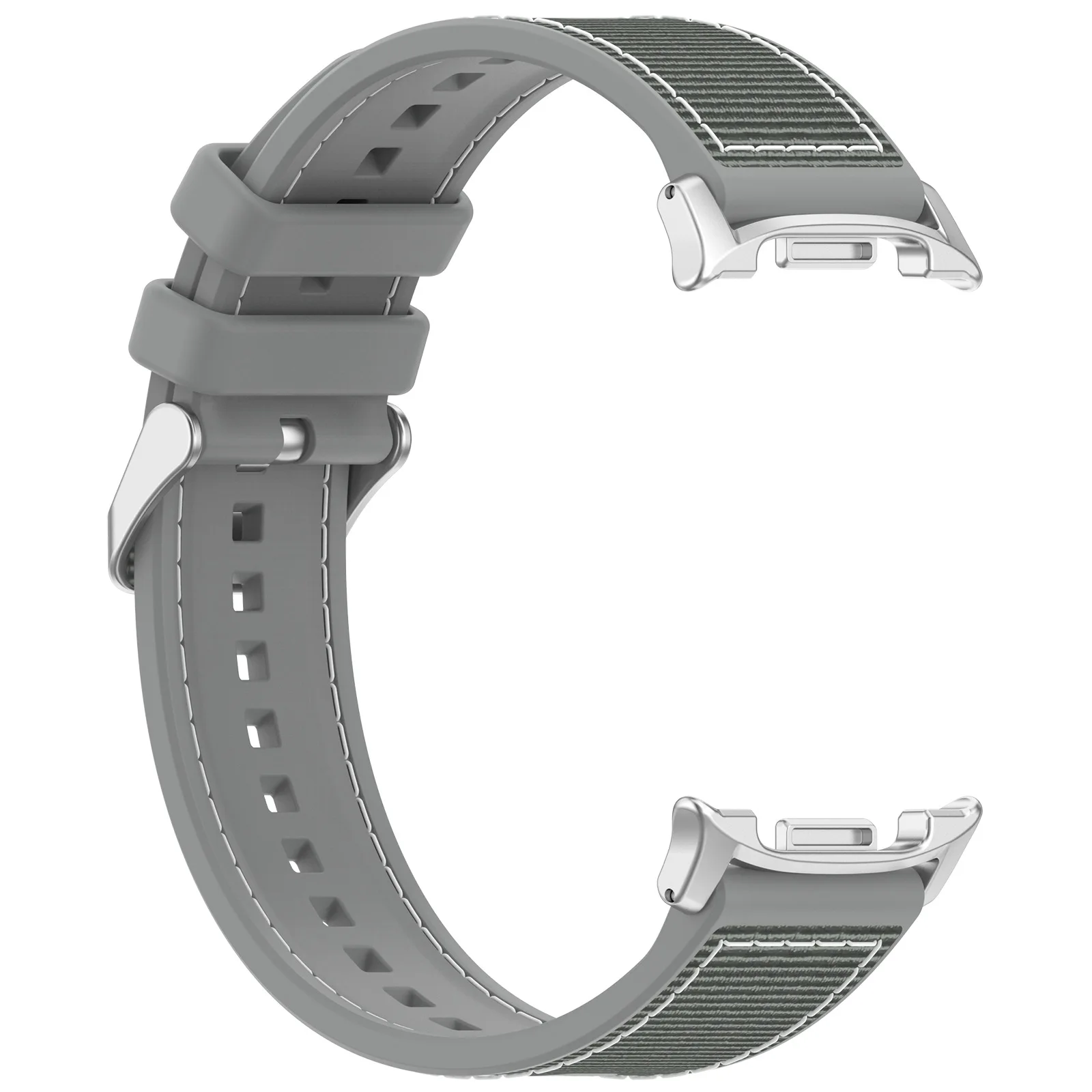 Silicone Nylon Composite Woven Watch Strap
