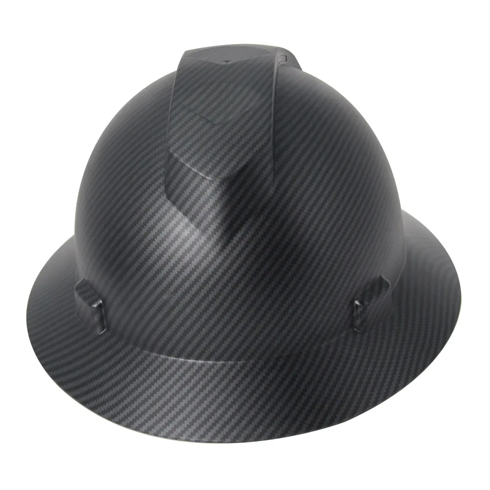 Твердая шляпа с полными полями, защитный шлем из углеродного волокна, кепка для строительной работы, легкая высокопрочная Защитная жесткая шляпа для железной дороги ANSI
