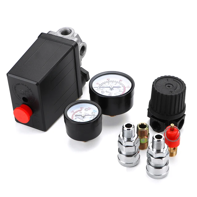 Pressostato Compressore Aria 220V - Interruttore Pressione 90-120 PSI Con Valvola Di Controllo - Foto 7