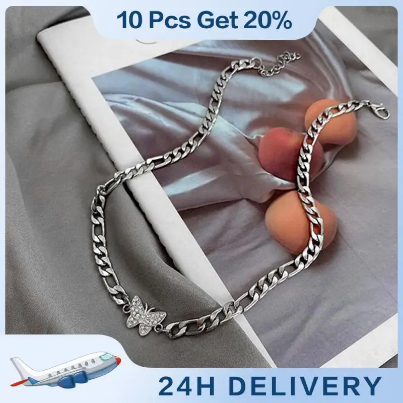 

Butterfly Pendant Necklace Eye-catching And Stylish Alloy Elegant Jewelry For Special Occasions Fashion Bracelet Clavicle Chain