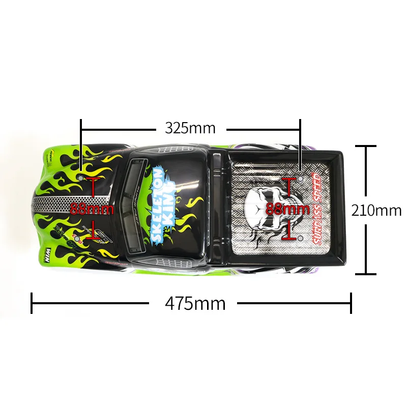 Remote Control Car Body 1/8 Parts Accs 1/8 Car Body Shell Sg801