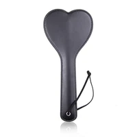 28.5cm Heart Shape Paddle Riding Crops Flogger Horsewhips Spikes Leather Spanking Paddle Slapper Dressage Whips 1