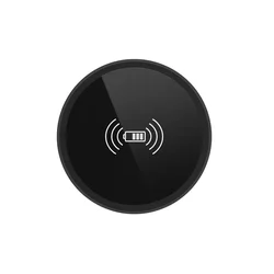 Enhanced Wireless Desktop Charger with Fast Inductive Charging (Black)