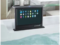 Lève-téléviseur moderne de 17 pouces avec écran numérique pour baignoires et spas extérieurs, étanche et chauffage électrique 3