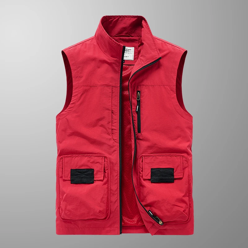 Sleeveless Jacket Fashion Fishing Vests For Men's Photography Casual Waistcoat 2024 Spring Autumn Outdoors Military Clothing