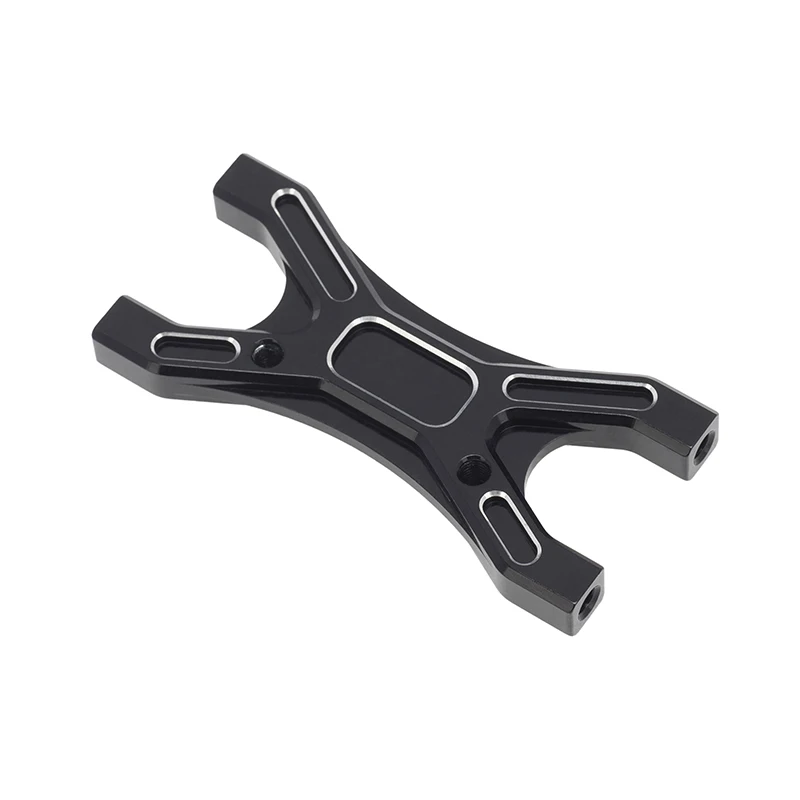 Support transversal en aluminium pour ARRMA Limitless 1/7, angle avant mettant en valeur la robustesse.
