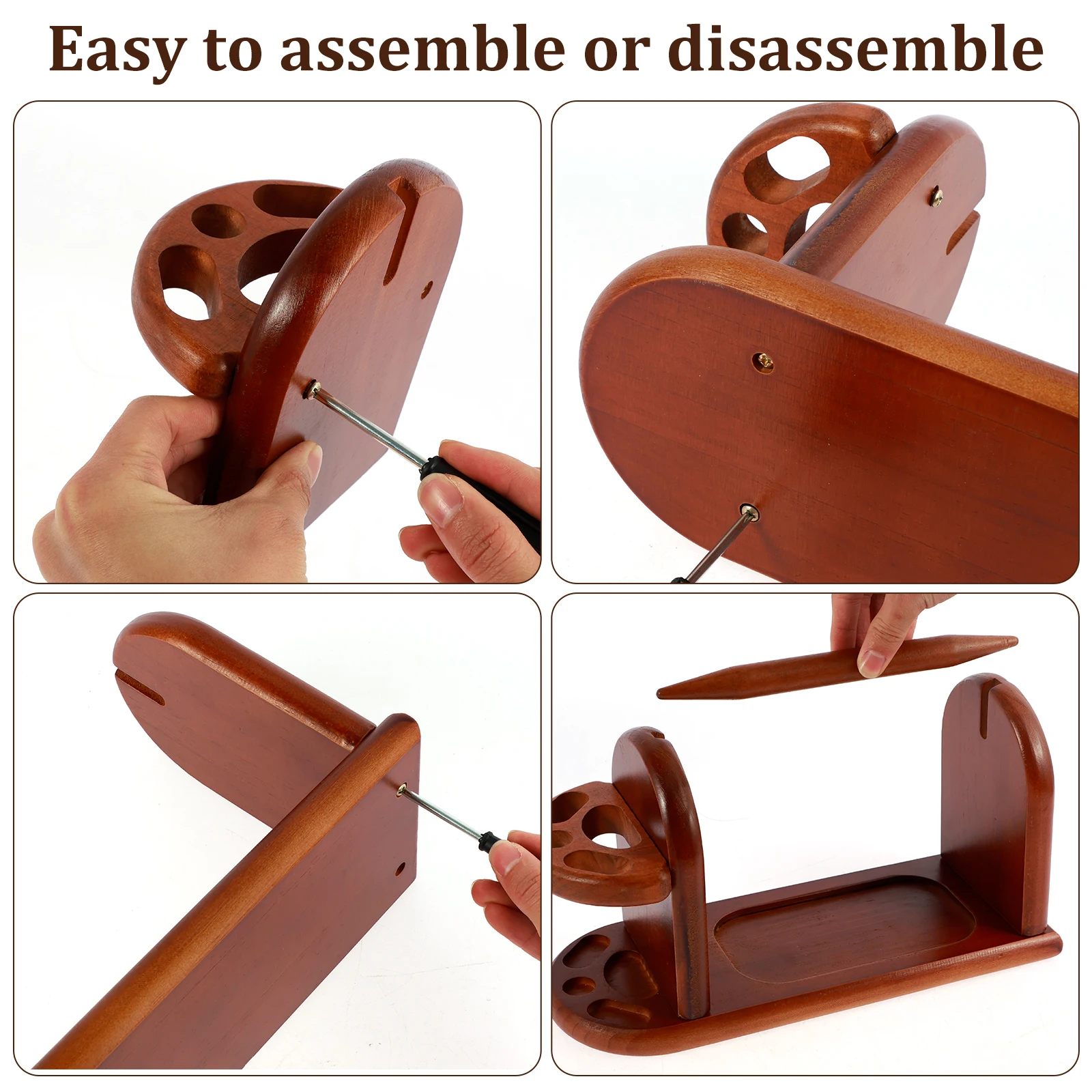 Support De Fil En Bois Pour Crochet, Distributeur De Fil Pour Crochet