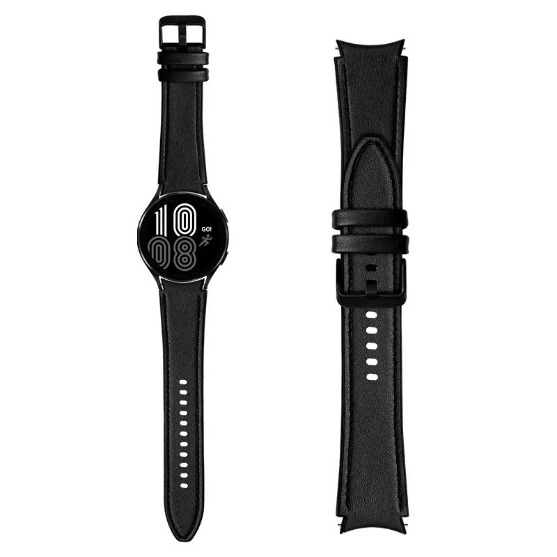 Premium Silicone and Leather Watch Strap - Replacement Band