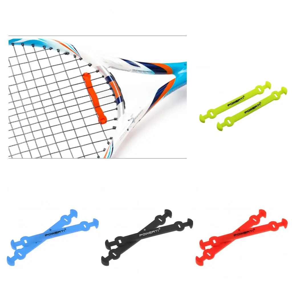 Long Tennis Squash Racket Vibration Dampeners Shock Absorber Shockproof Damper Set of 2
