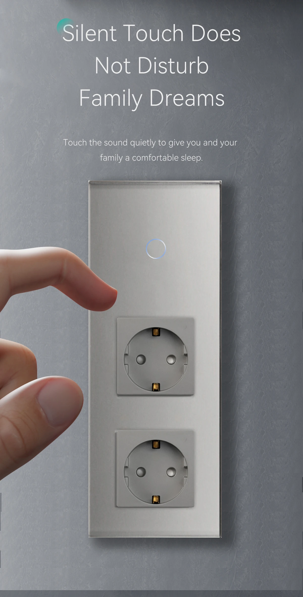 de parede padrão interruptor com tomada dupla luz led