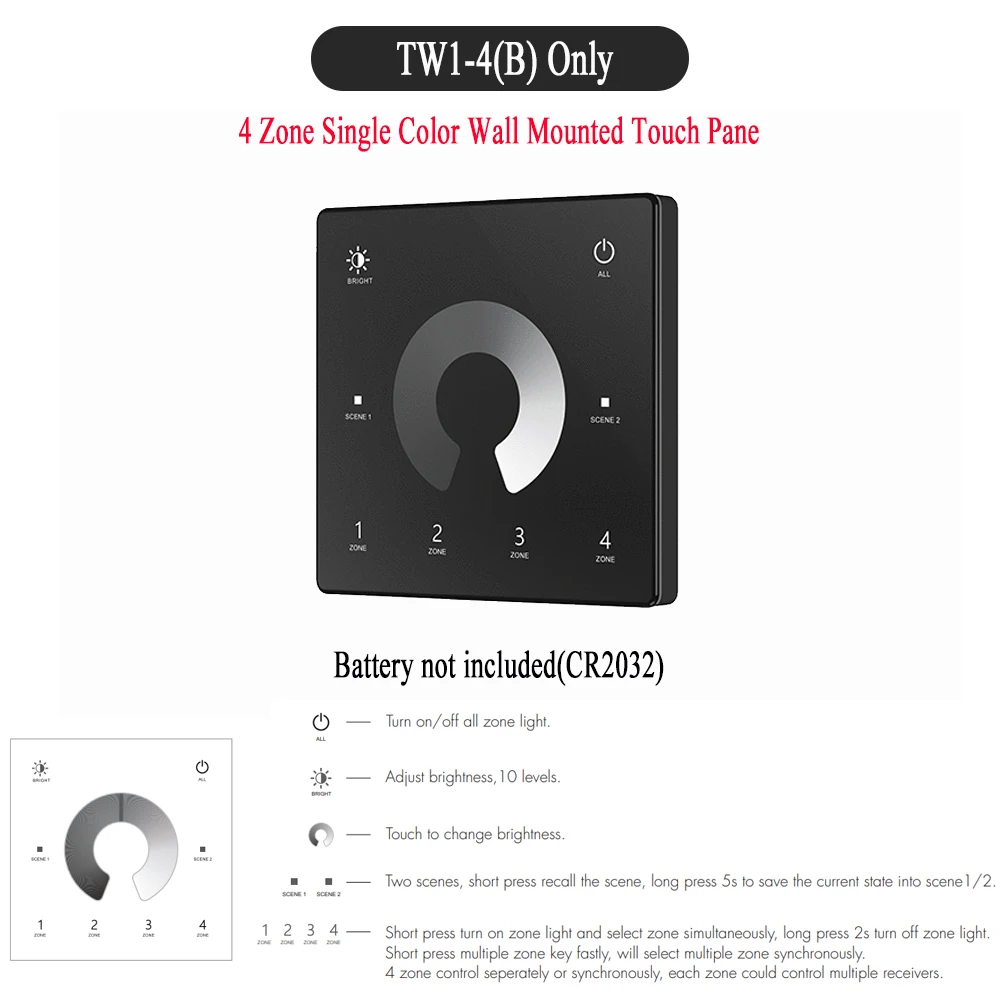 ตัวเลือกสินค้า สมาร์ทคอนโทรล LED 2 ช่อง ควบคุมได้ทั้ง ZigBee และ RF