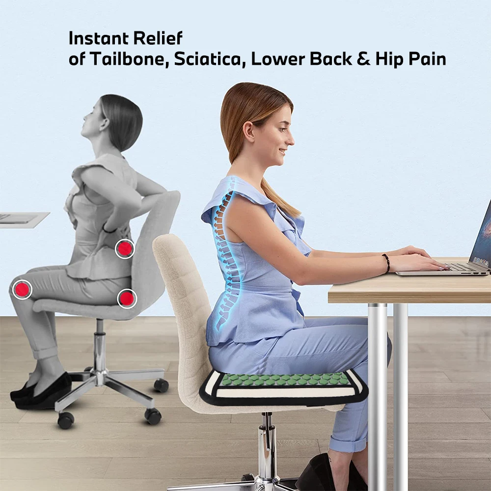 Pelvic Floor Massage Pad Infrared Heated Jade Mat Tourmaline