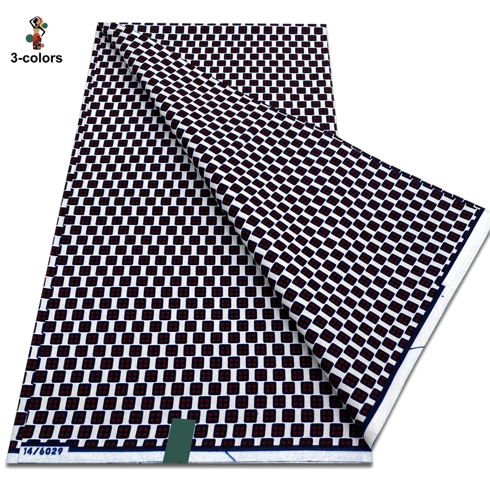 100% Cotton Dutch Hollandais 2026 Print Fabric High Quality Veritable Real Wax Guaranteed African Wax Tissu Dutch Pagne 6 Yards 3