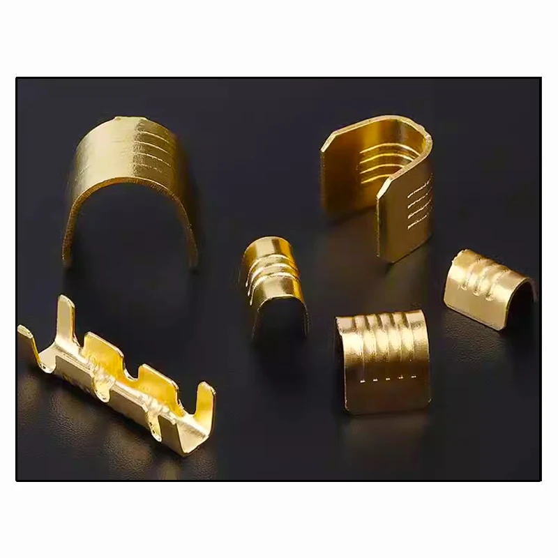 100Pcs U Shape Copper Ring Terminals Non-Insulated Car And Motorcycle Cable Wire Butt Splice Crimp Connectors DJ454A/B/C 453 452 wiring cable connectors wire connectors