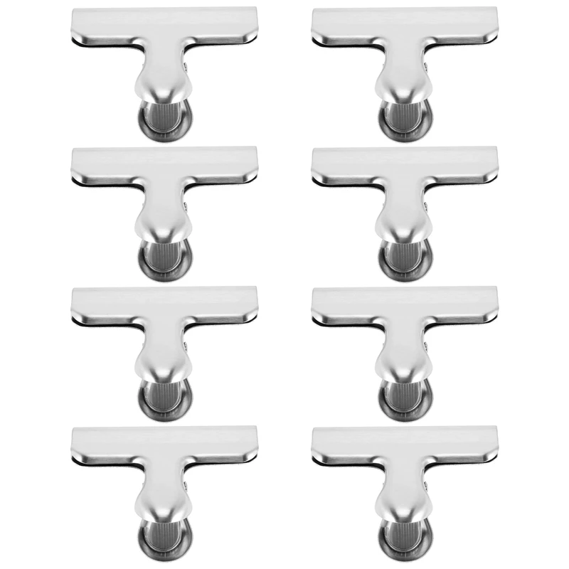 

8Piece Silver Chip Clips Large Clips 3 Inch Wide Bag Clips For Food Packages For Snack
