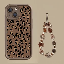 Stylish Leopard Print Lanyard Phone Case with Silicone Cover - Oneplus Ace6 5G (S23288)