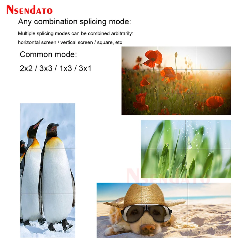 4K 60H 5X9 HDMI Video Wall Controller Processor Splicer 2x2 3x3 1x5 1x6 1x7 1x8 1x9 HDMI TV Video Splicer splitter Switch RS232