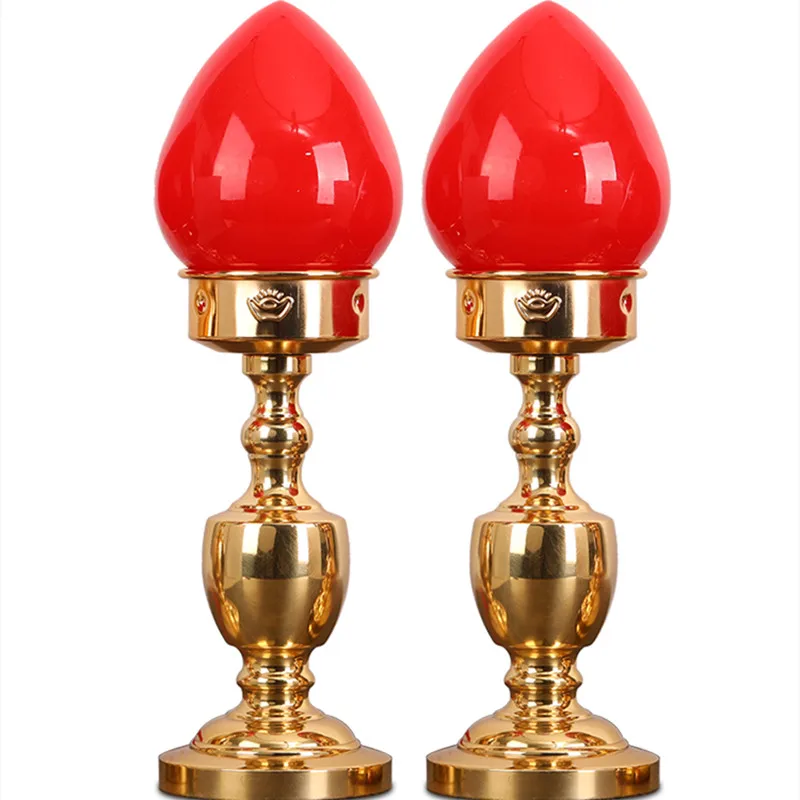 

2pcs Buddhist utensils lamps and lanterns Consecrate pray pray for auspiciousness decor christmas decoration