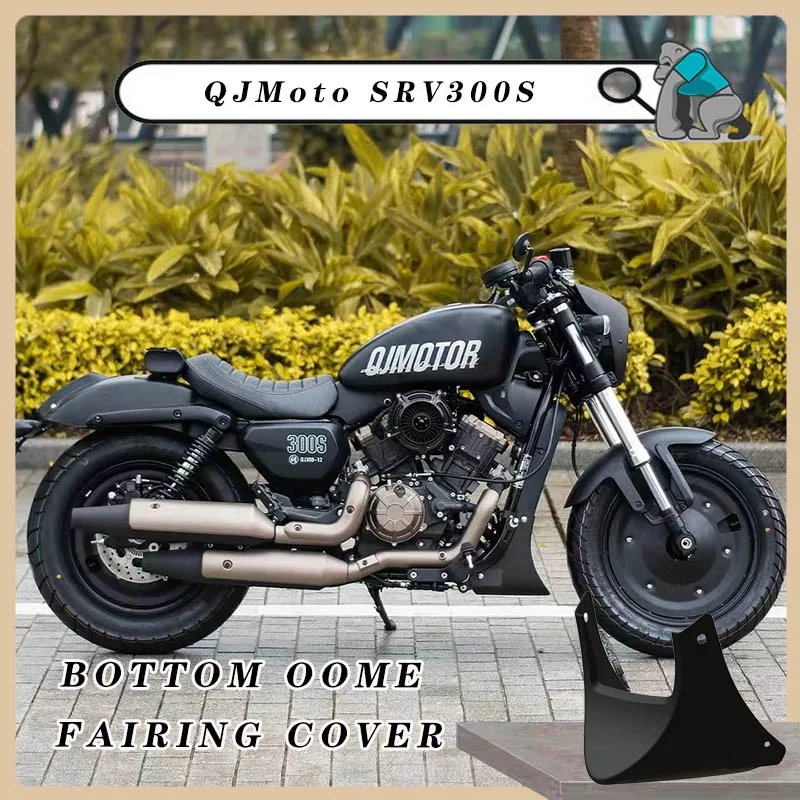 For QJMOTO SRV300S Motorcycle Bottom Dome Fairing Cover ABS Material