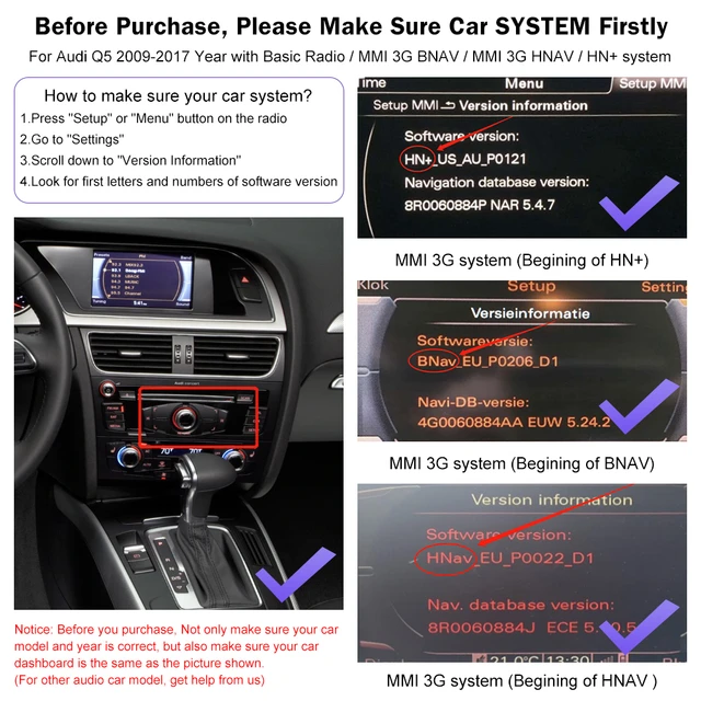 Wireless Apple Carplay Android Auto Interface For Audi Q5 2009-2017,support  Mirrorlink Air-play Siri Original Control Hdmi Usb - Car Multimedia Player  - AliExpress