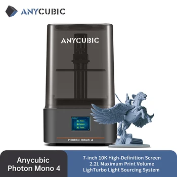 ANYCUBIC Photon Mono 4 3D Printer 10K 7'' high-definition screen UV Resin Printer High-Speed 3D Printing Size 153×87×165mm
