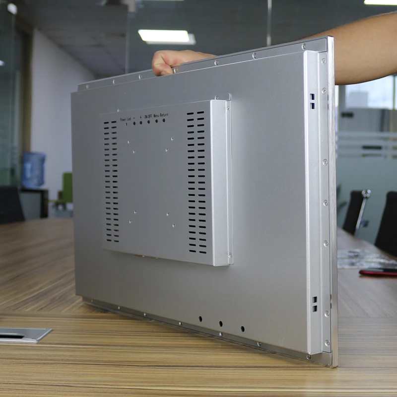 21.5 인치 산업용 LCD 모니터 10MM 베젤 마운트, 터치 패널 IP65 등급 GS215FHA 시리즈 알루미늄 쉘 산업용 스크린