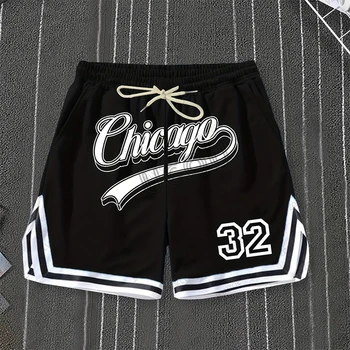 2025 Summer New Women Men Chicago 32 Printed Baskerball Short Pants Jersey Casual Beach Fitness Fashion Sports Training Shorts 1