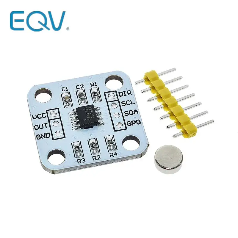 official AS5600 magnetic encoder magnetic induction angle measurement sensor module 12bit high precision