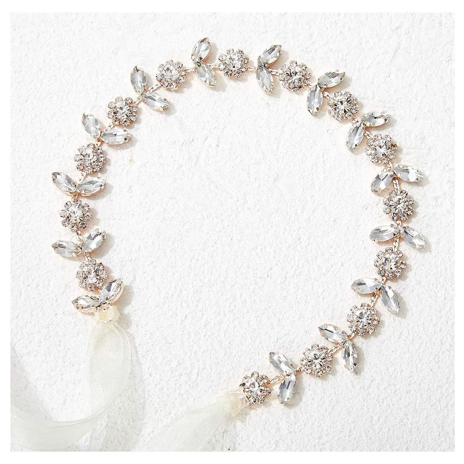 Stunning Flower Girls Rhinestone Jewelry Crystals Hair Accessories Head Flower Crown Birthday Wedding First Communion Headband