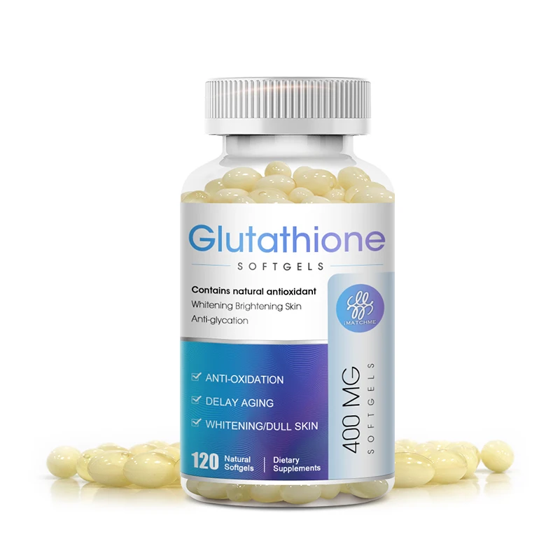 Glutathione Capsules -400mg Glutathione Liver Supplement Vitamin C- For Skin Tone, Glowing Skin, Gluten Free, Whitening Skin