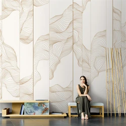 Custom papel de parede 3D Chinese ink mural wallpapers living room sofa TV background abstract line wallpaper home improvement