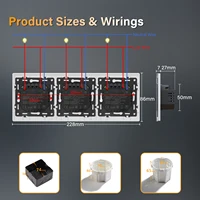 BSEED Wifi Mechanical Wall Switch 1/2/3/4Gang Smart Click Buttons Switches Tuya Smart Life Alexa App Control EU Standard White - Image 5