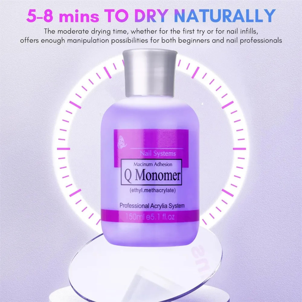5OZ(150ml) EMA Monomer Nail Acrylic Liquid Professional System Nail Art Extension/Dipping/Carving Crystal Liquid Manicure Supply nail acrylic liquid