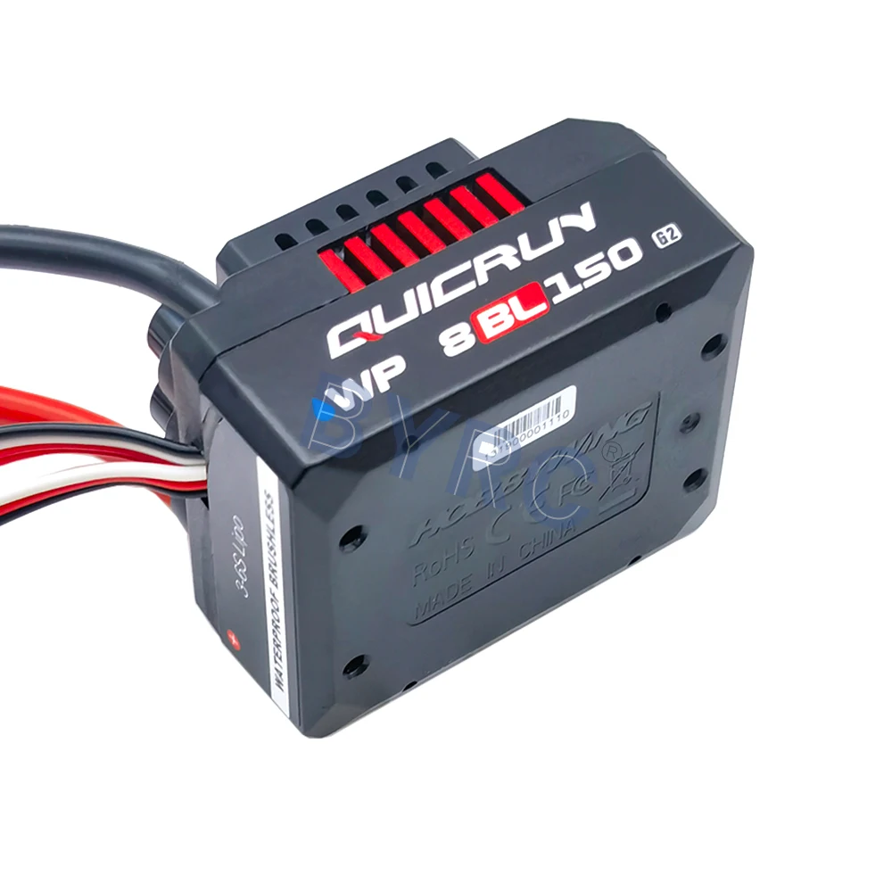 HobbyWing QuicRun  귯ø ӵ Ʈѷ ESC, 1/8 Ʈ  Ʈ, 8BL150 G2 150A 3-6S