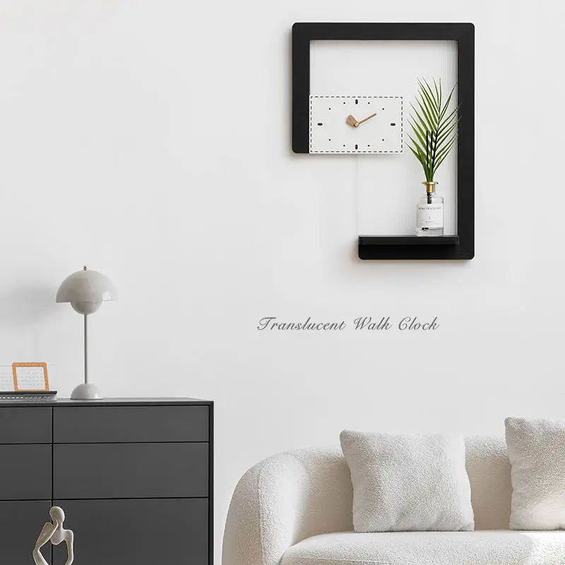

Creative Living Room Clock 2024 New Fashion Home Internet Celebrity Wall Decoration Wall Clock