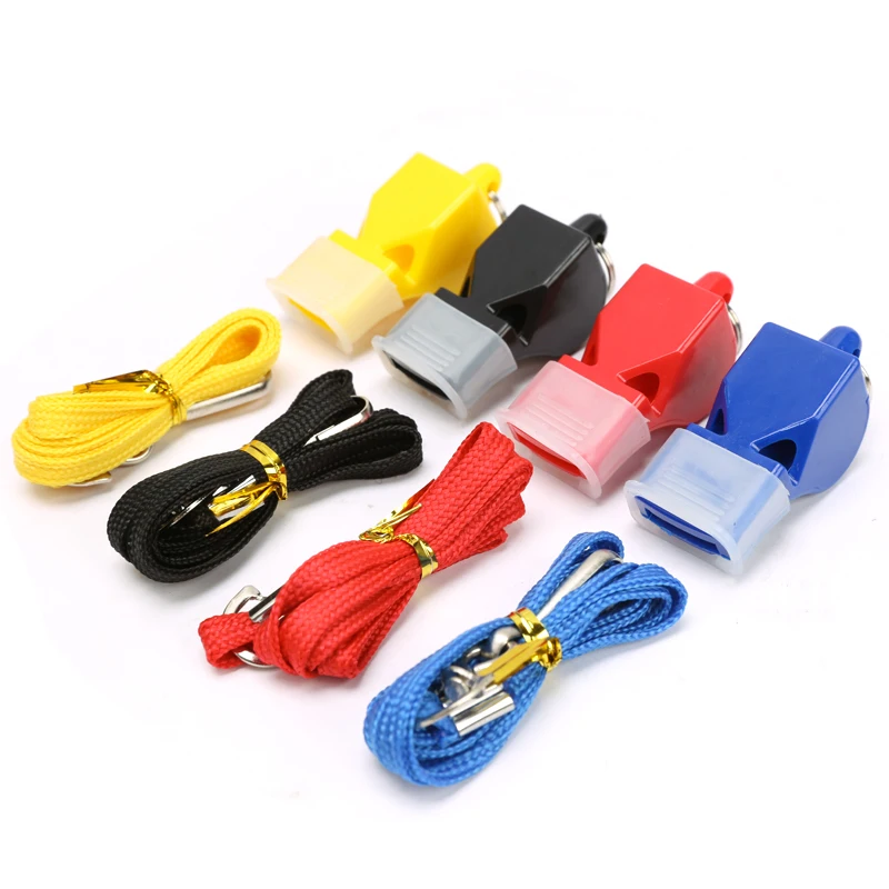 Sport Whistle Sports Whistle Soccer Whistle 4pcs Non-nuclear whistle coach whistle basketball football training referee with rope guard