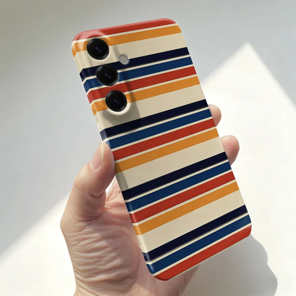 Vibrant Colorful Stripe Pattern Hard PC Phone Case