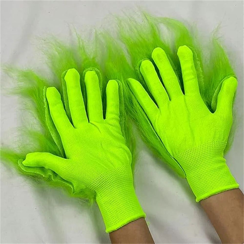 Green Monster Gloves Christmas Cosplay Costume Accessories Props