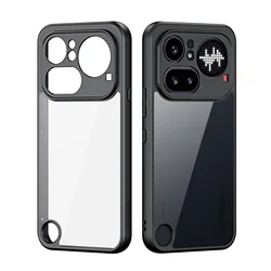 DUX DUCIS Outdoor Military-Grade Shockproof Airbag Armor Case with Acrylic Back Cover for Nothing Phone2a Plus (Black)