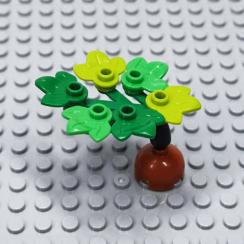 Building Block Toys MOC Bricks 32607 Plant Plate Round 1X1 Compatible All Brand Blocks