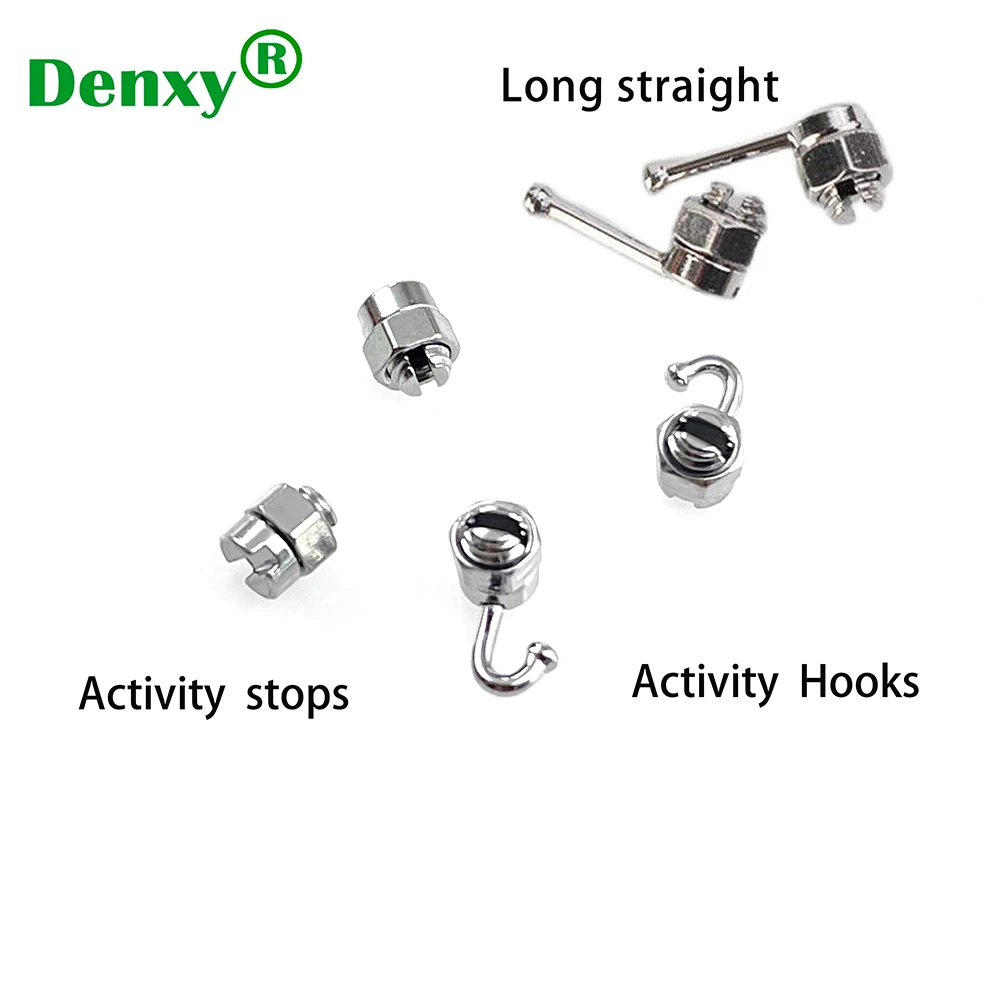Denxy 10pcs Dental Orthodontic Movable Hook Activity Stops Orthodontic