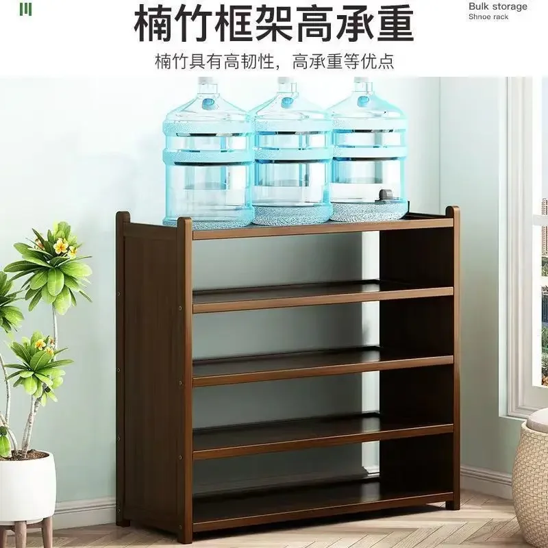 

C0040 Storage rack household solid wood large capacity shoe cabinet door wall storage rack