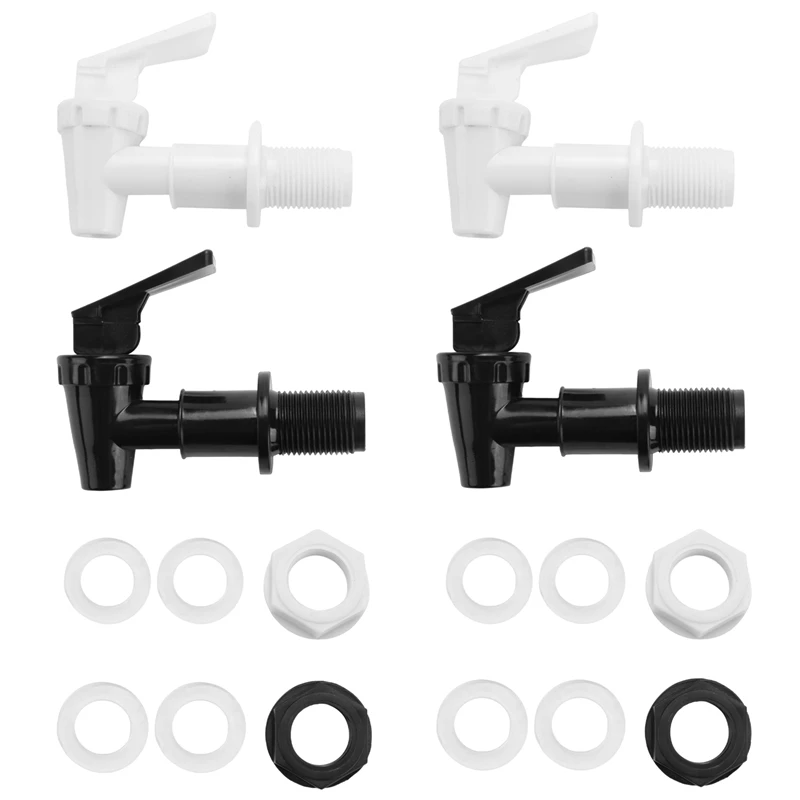 

4 Sets Replacement Cooler Faucet Water Bottle Jug, Dispenser Tap Spigot Spout Water Beverage Lever Pour Dispenser Valve