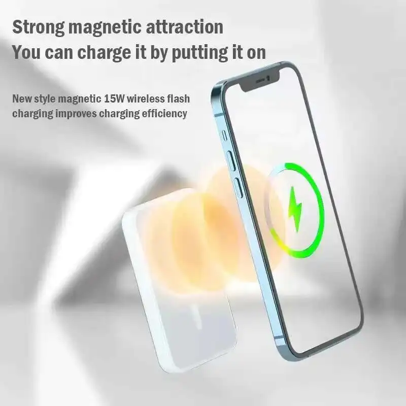 Xilecaly Magnetic Powerbank For iPhone Original External Battery Portable Wireless Charger for Apple magsafe Power Bank Battery 6
